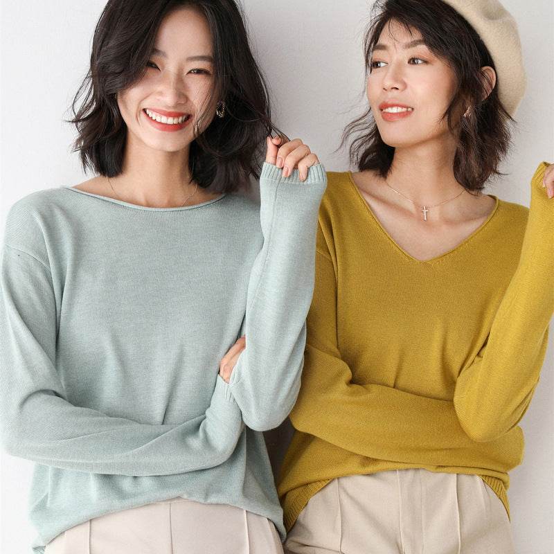 Korean Style Loose Inner Sweater Women All-match Bottoming Shirt - MYLUXURY LANE ENTERPRISE