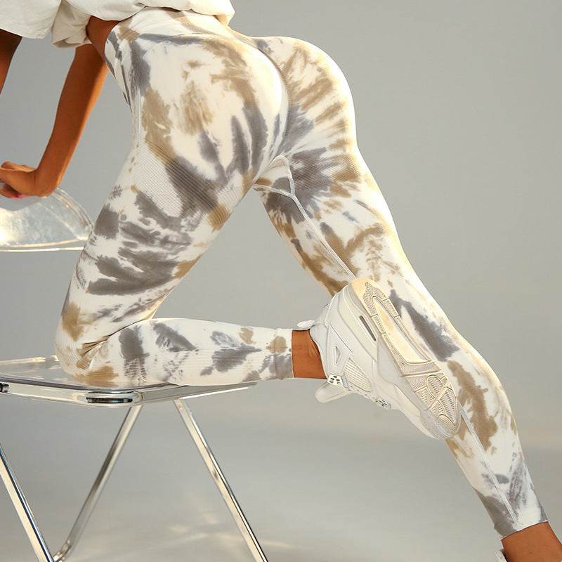 Women's Seamless Tie-dye Print Yoga Pants - MYLUXURY LANE ENTERPRISE