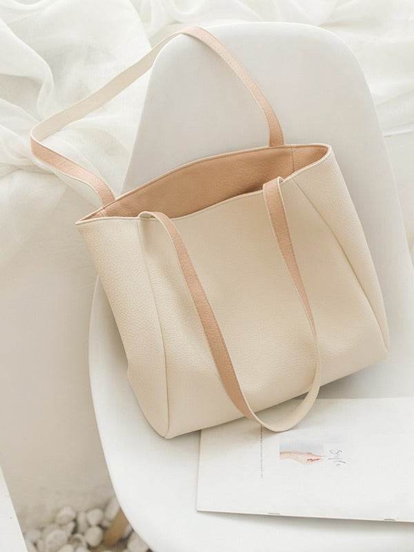 Contrast Color Double-sided Available Tote Bag - MYLUXURY LANE ENTERPRISE