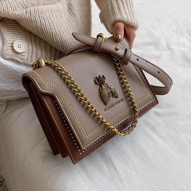 Summer New Chain Retro Bee Shoulder Portable Messenger Bag - MYLUXURY LANE ENTERPRISE