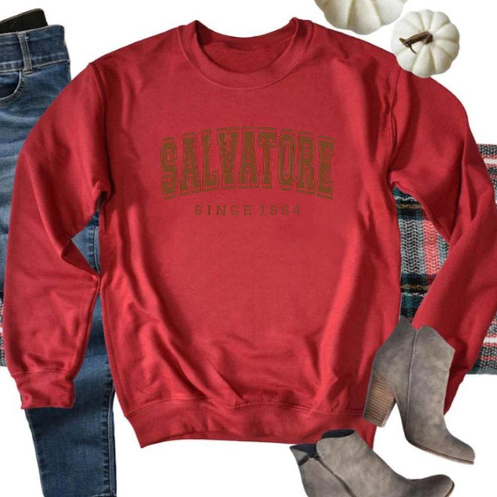 Salvatore Since 1864 Mystic Falls Hooded Sweatshirt - MYLUXURY LANE ENTERPRISE