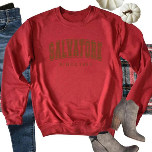 Salvatore Since 1864 Mystic Falls Hooded Sweatshirt - MYLUXURY LANE ENTERPRISE