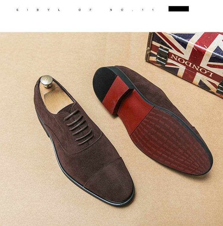Frosted Business Casual Leather Shoes - MYLUXURY LANE ENTERPRISE