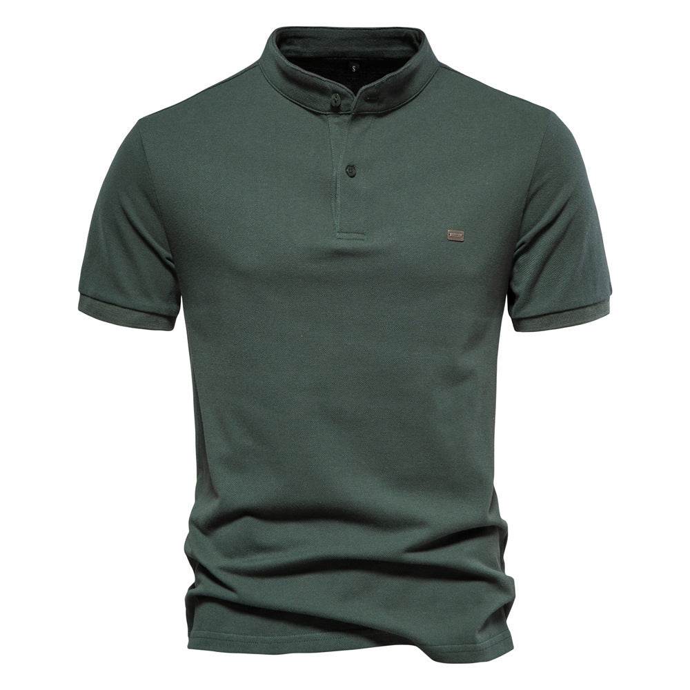 Men's Fashion Pure Cotton Stand Collar Sports Top - MYLUXURY LANE ENTERPRISE