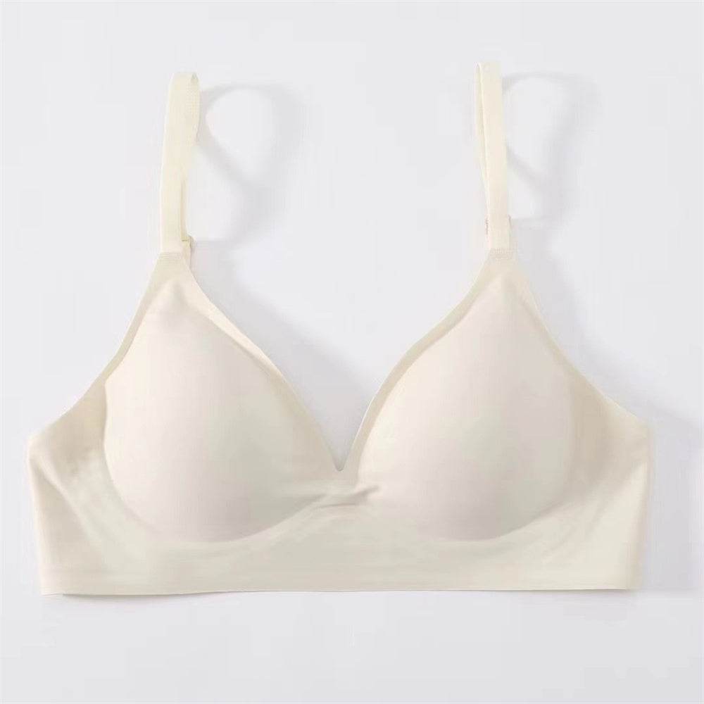 Korean Naked Extended Bra Set Ladies' Traceless Rim-free Underwear Thickened Small Breasts Gathering - MYLUXURY LANE ENTERPRISE