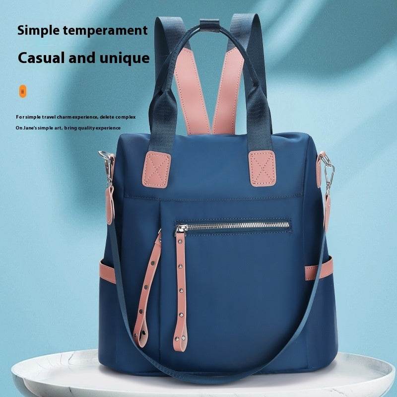 Large Capacity Backpack Oxford Cloth Waterproof Student Travel Bag - MYLUXURY LANE ENTERPRISE