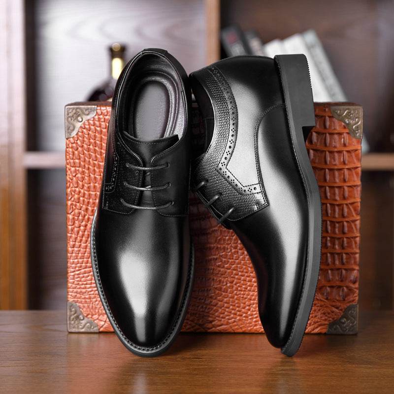 Business Formal Wear Leather Shoes Men's Pointed Casual Shoes - MYLUXURY LANE ENTERPRISE