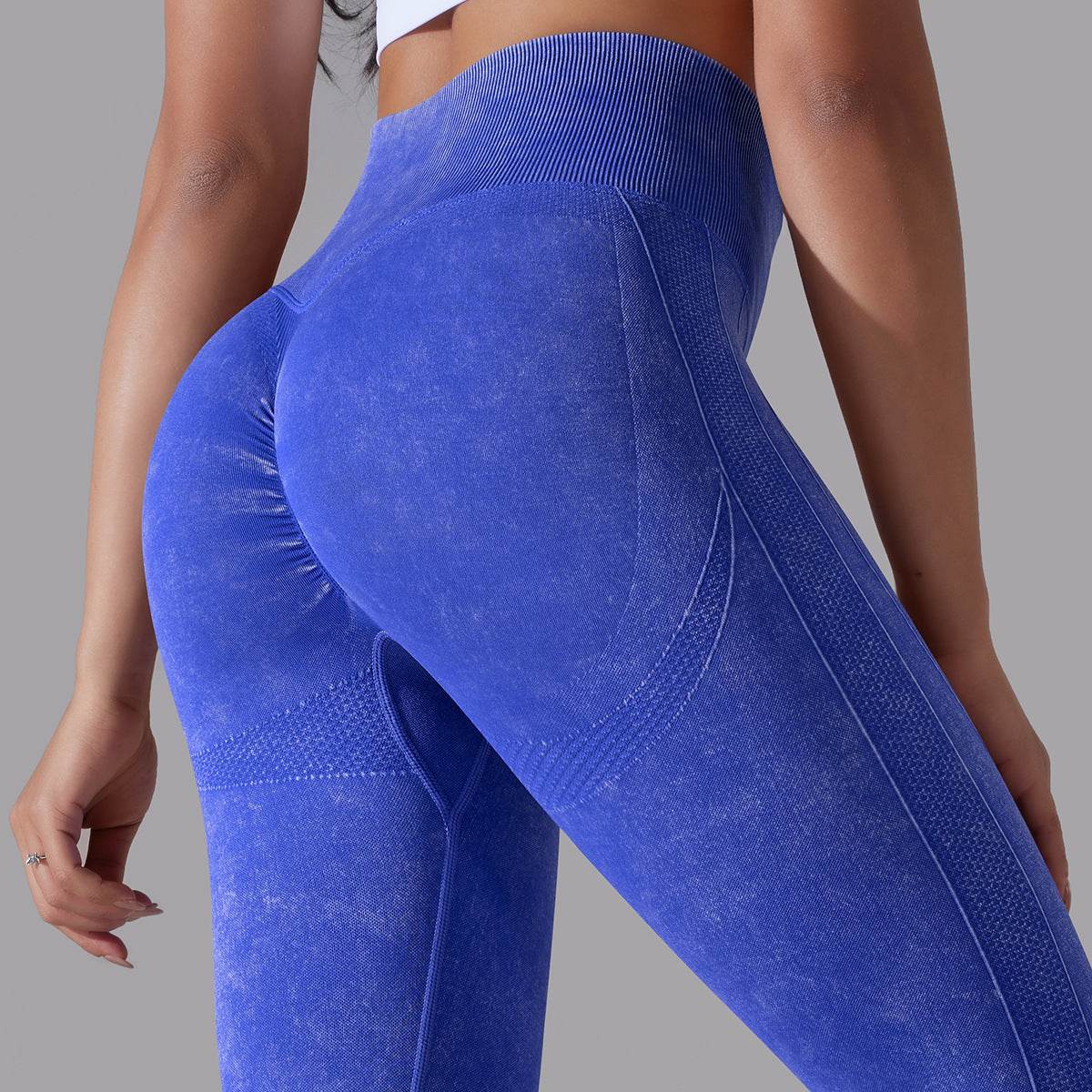 Knitted Seamless Yoga Pants Running Sports Fitness High Waist Butt Lifting Leggings Womens Clothing - MYLUXURY LANE ENTERPRISE