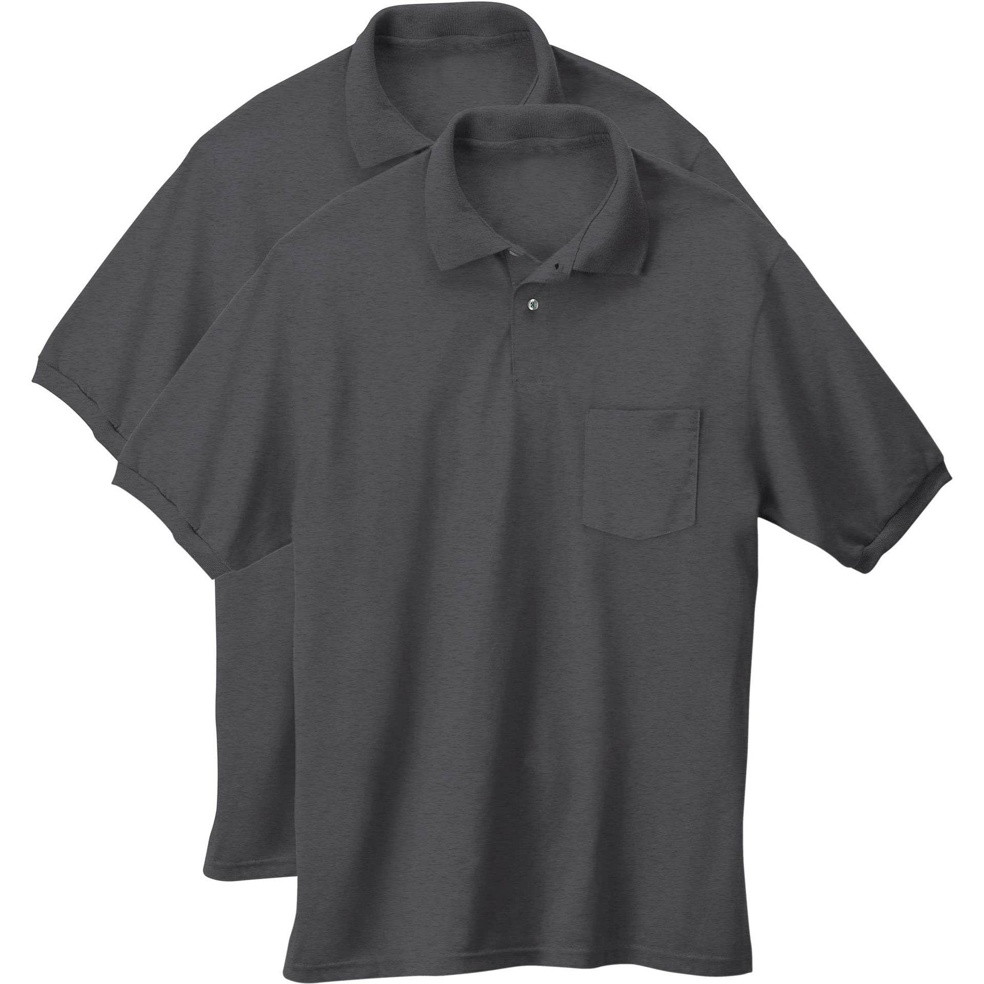 Men's Business Casual Solid Color Pocket Polo Shirt Short Sleeve Plus Size T-shirt - MYLUXURY LANE ENTERPRISE