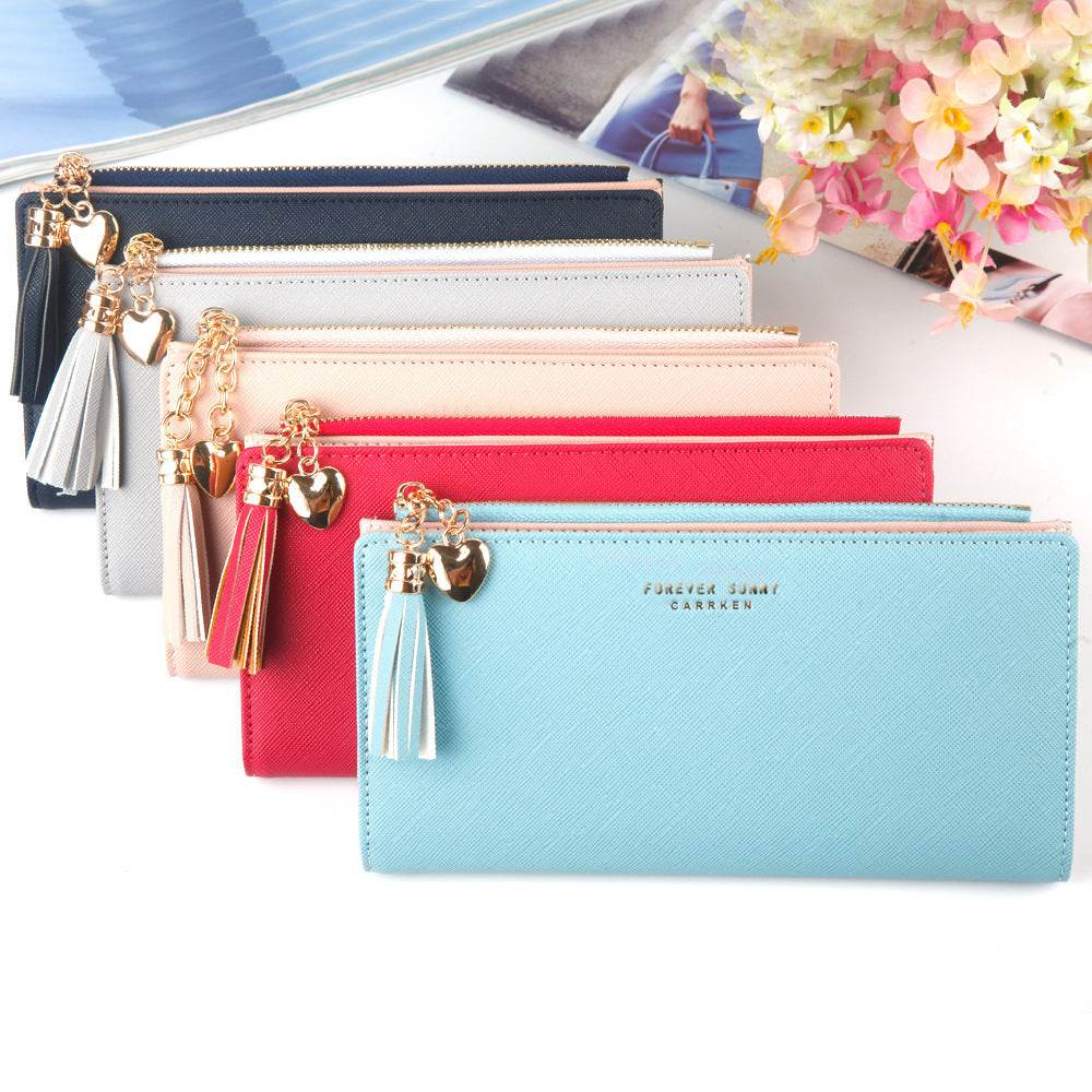 Long Wallet Ladies Student Fashion Tassels - MYLUXURY LANE ENTERPRISE