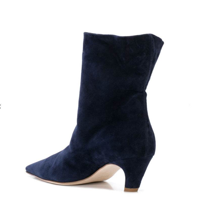 Women's Square Head Solid Color All-matching Chunky Heel Short Boots - MYLUXURY LANE ENTERPRISE