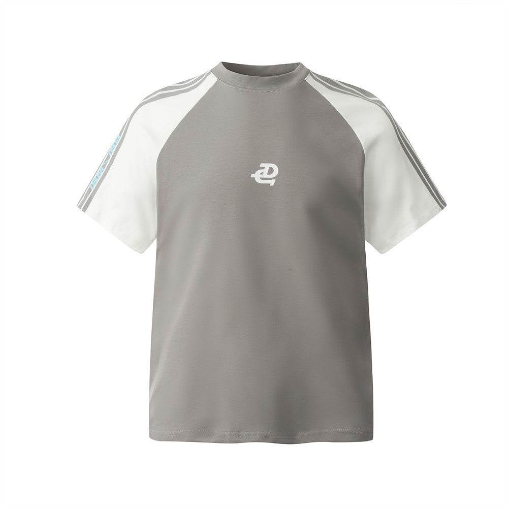 Contrast Color Three-bar Short Sleeve Men - MYLUXURY LANE ENTERPRISE