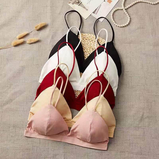 French Triangle Cup Bra Without Steel Ring - MYLUXURY LANE ENTERPRISE