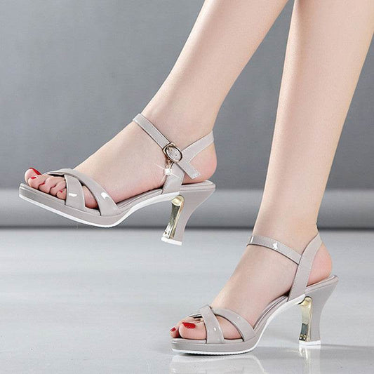 Women Chunky Heel High Women's Shoes - MYLUXURY LANE ENTERPRISE