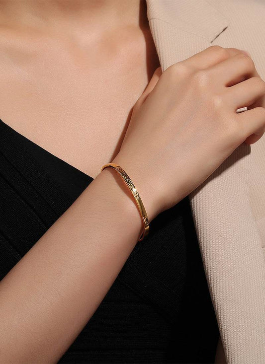 Carven Design Pattern Bracelet Simple Personalized All-match Cold Style - MYLUXURY LANE ENTERPRISE