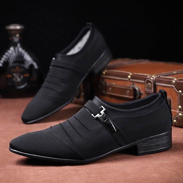 Pointed men's leather shoes - MYLUXURY LANE ENTERPRISE
