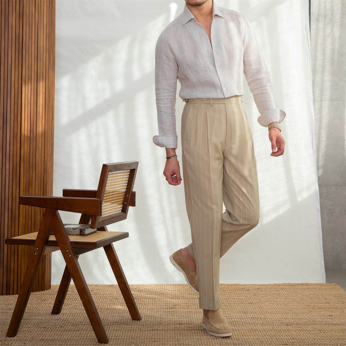 One Neckline Slim Fit Shirt For Men - MYLUXURY LANE ENTERPRISE