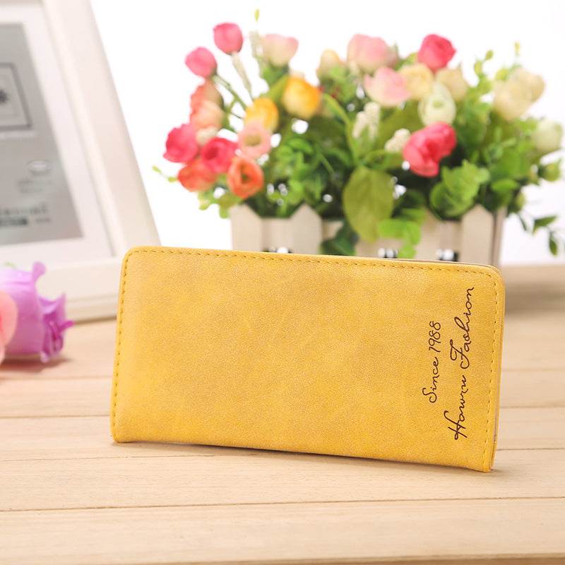 Women's Mid-length Korean-style Frosted Wallet - MYLUXURY LANE ENTERPRISE