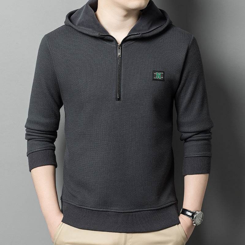 Men's Fleece-lined Breathable Casual And Comfortable Wool Hooded Sweater - MYLUXURY LANE ENTERPRISE