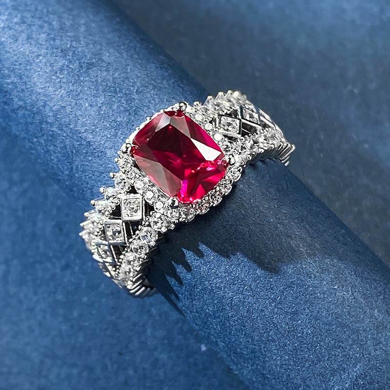 925 Silver Ring Inlaid Gem - MYLUXURY LANE ENTERPRISE