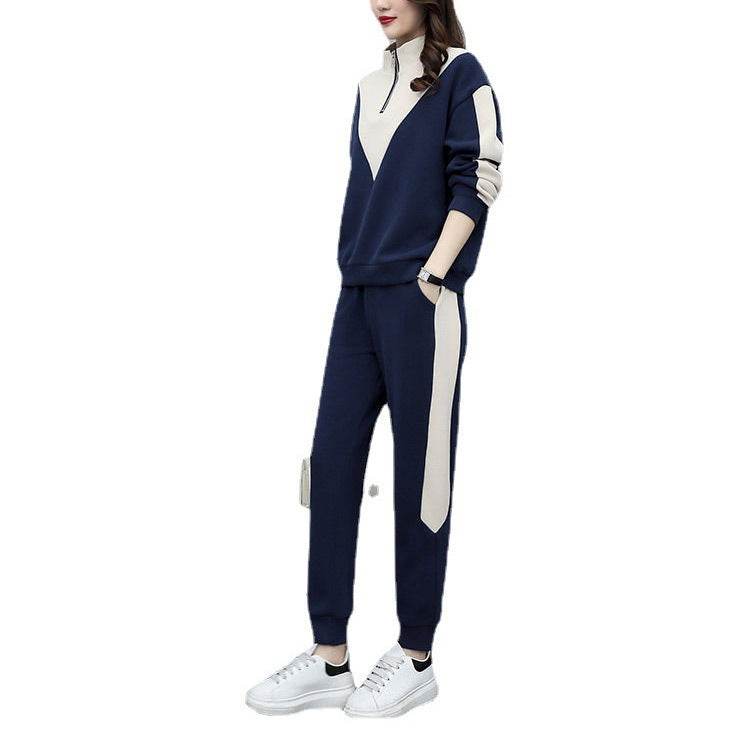 Thickened Velvet Sport Suit Women's Long-sleeved Sweater Casual Wear - MYLUXURY LANE ENTERPRISE