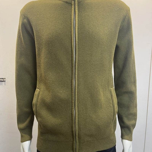 Cardigan Men's Sweater Zipper Solid Color Round Neck - MYLUXURY LANE ENTERPRISE