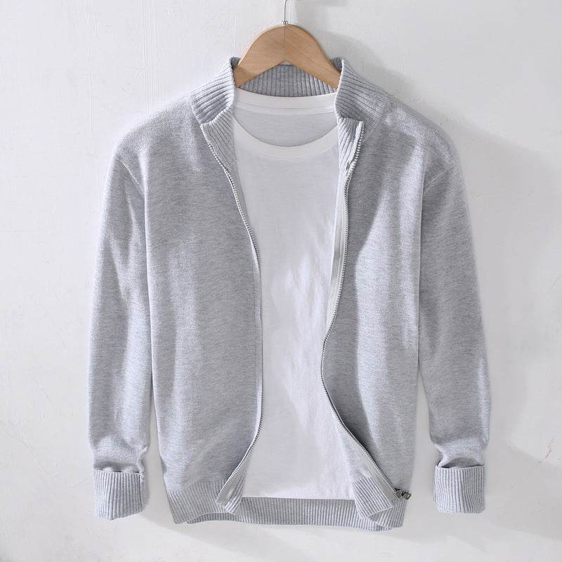 Men's Slim Basic Solid Color Sweater Top - MYLUXURY LANE ENTERPRISE