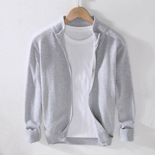 Men's Slim Basic Solid Color Sweater Top - MYLUXURY LANE ENTERPRISE