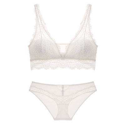 Laceless Bra Gathering Bra Lace Bra Set - MYLUXURY LANE ENTERPRISE