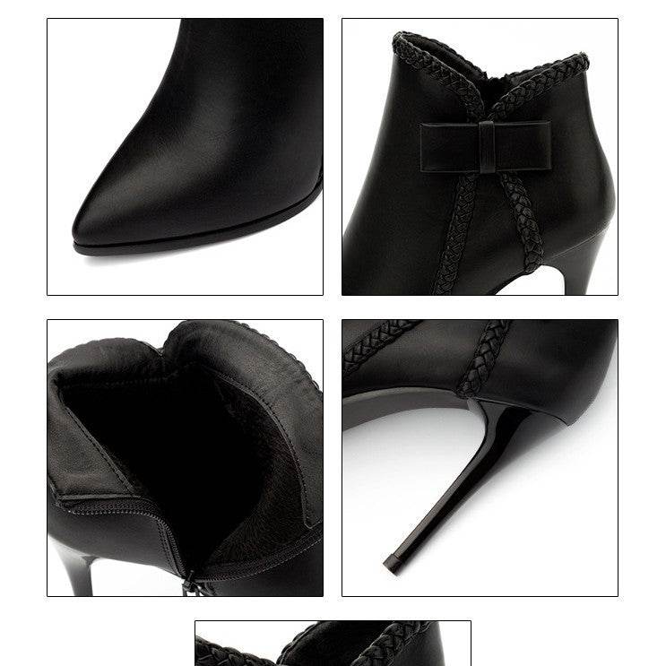 Europe And America Sexy Pointed Toe High Heel Martin Boots - MYLUXURY LANE ENTERPRISE