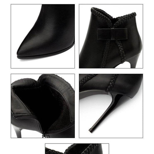 Europe And America Sexy Pointed Toe High Heel Martin Boots - MYLUXURY LANE ENTERPRISE