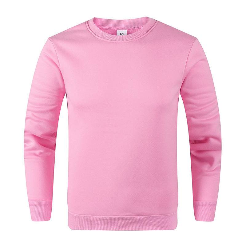 Men's Fashionable Round Neck Long Sleeve Fleece Sweatshirt - MYLUXURY LANE ENTERPRISE
