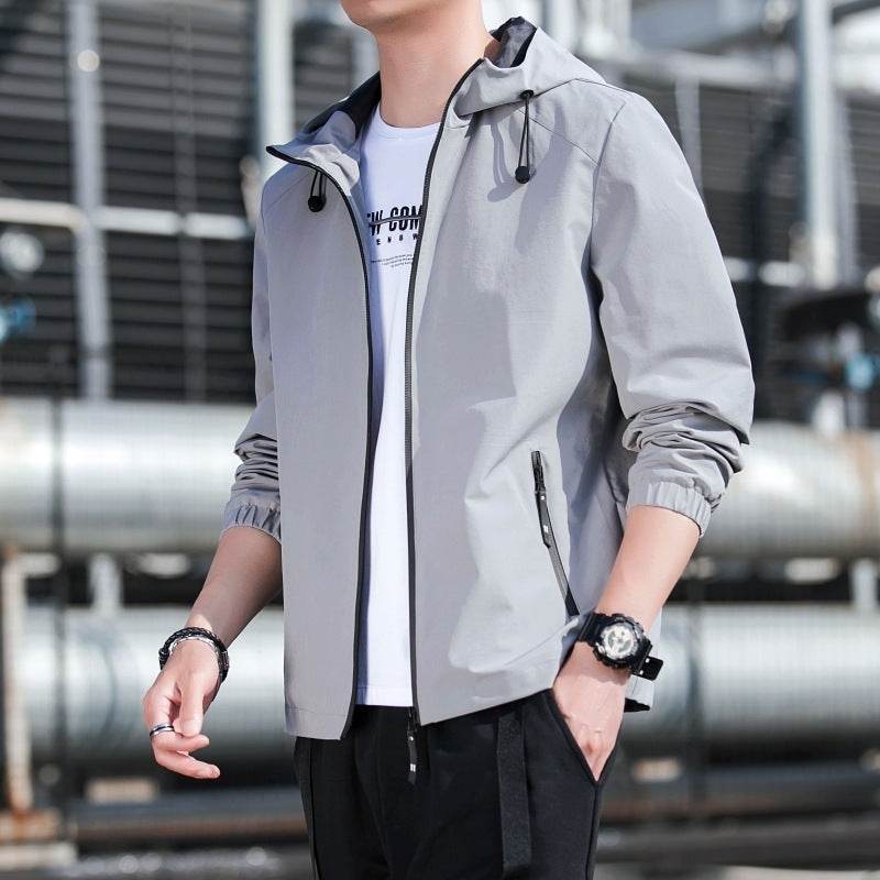 Fall Men's Hooded Jacket Casual Men's Tops Workwear - MYLUXURY LANE ENTERPRISE