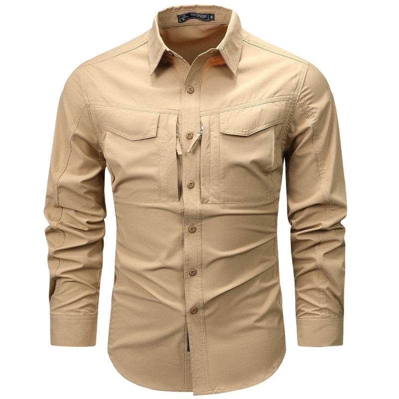 Men's Workwear Long Sleeve Shirt Outdoor Casual Thin Sports Jacket - MYLUXURY LANE ENTERPRISE