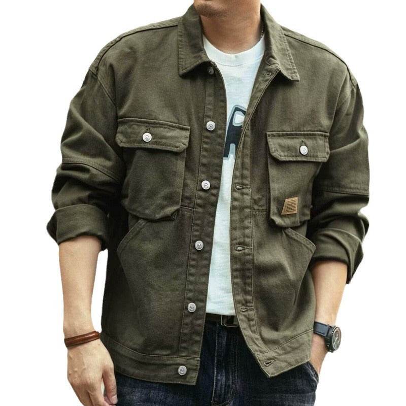High-grade Overalls Loose American Retro Lapels Jacket - MYLUXURY LANE ENTERPRISE
