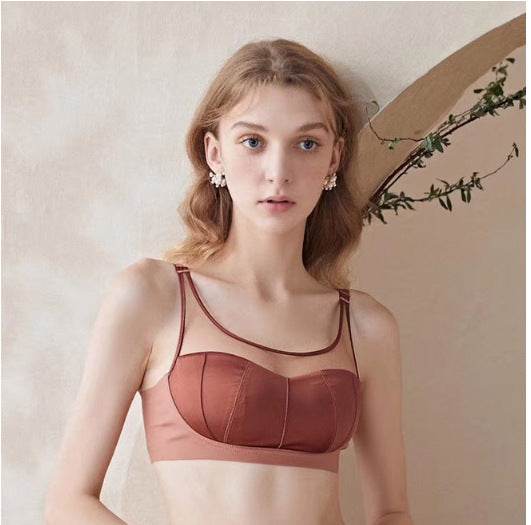 Fashion Mesh Comfortable Tube Top Bra Set - MYLUXURY LANE ENTERPRISE