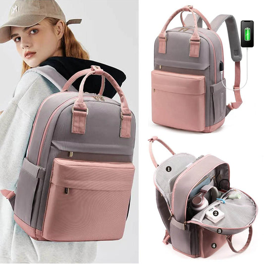 Girls Backpack Fashion Large Capacity Laptop Bag Portable Travel Backpack - MYLUXURY LANE ENTERPRISE