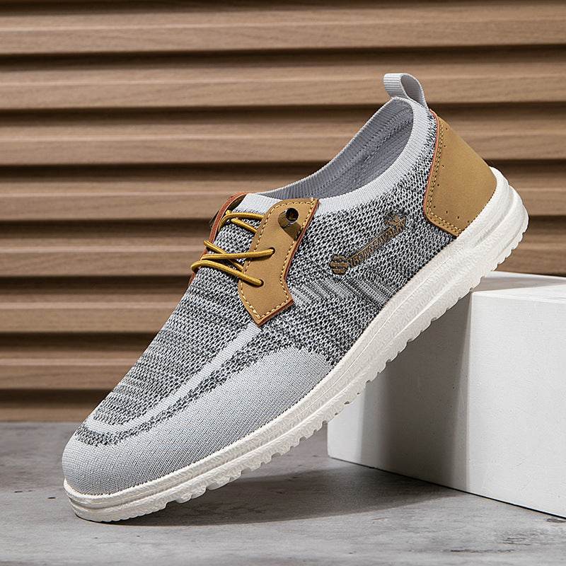 Casual Slip-on Mesh Shoes Lightweight Breathable Loafers Men Walking Running Sports Shoes - MYLUXURY LANE ENTERPRISE