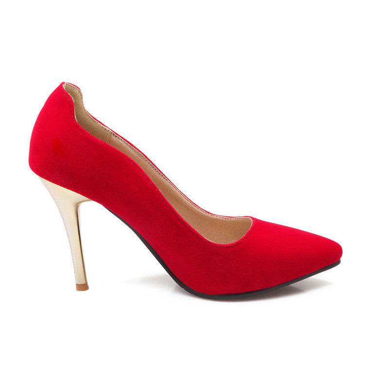 Suede nubuck high heels - MYLUXURY LANE ENTERPRISE