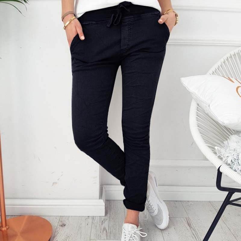 Women's Fashion Casual Slim Fit Skinny Elastic Pants - MYLUXURY LANE ENTERPRISE