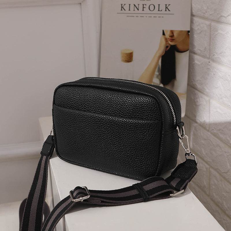 Ladies Trend Solid Color PU Crossbody Shoulder Bag - MYLUXURY LANE ENTERPRISE