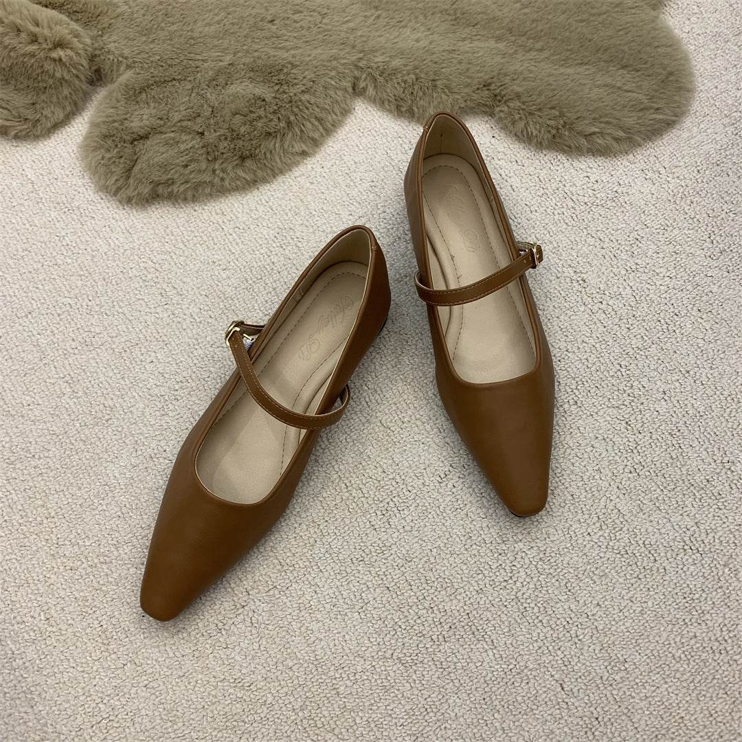 Flat Pointed Toe Every Night Mary Jane Shoes Women - MYLUXURY LANE ENTERPRISE