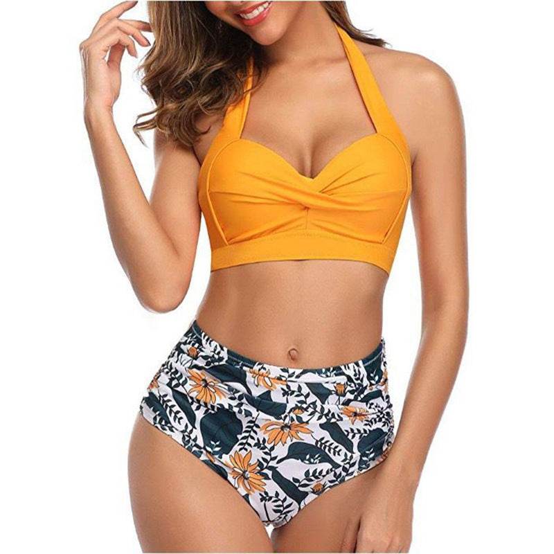 Retro gathered bikini - MYLUXURY LANE ENTERPRISE
