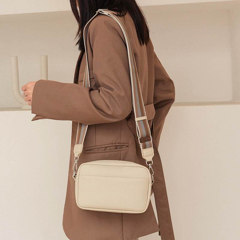 Ladies Trend Solid Color PU Crossbody Shoulder Bag - MYLUXURY LANE ENTERPRISE