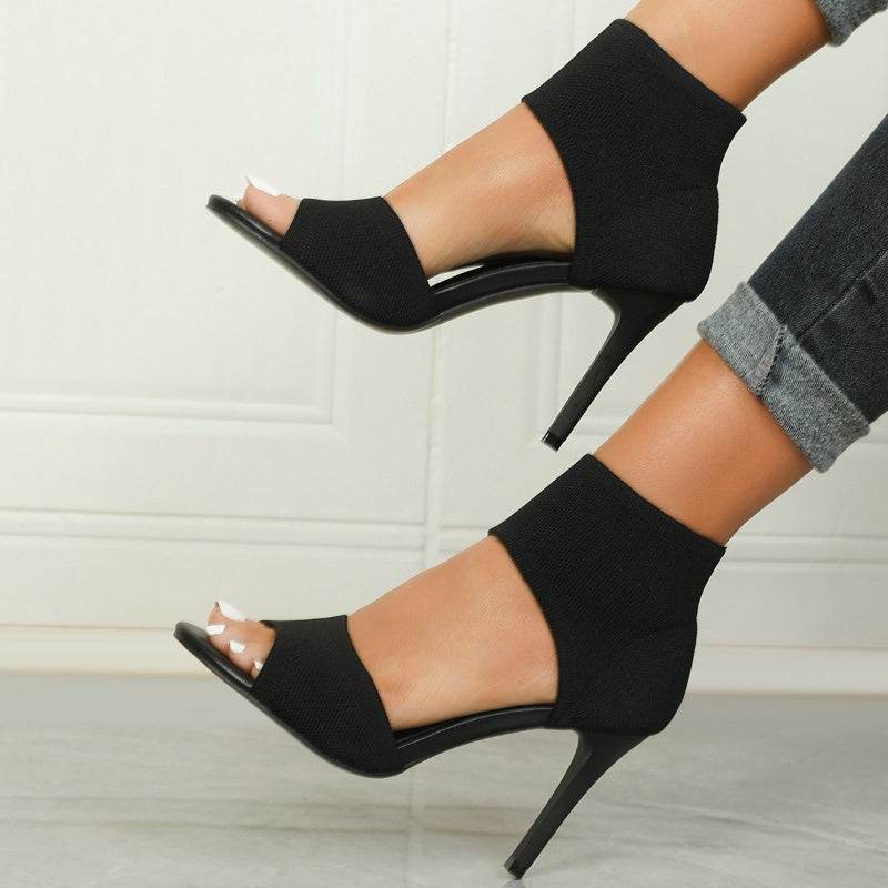 Women's Fashionable And Comfortable High-heeled Skinny Fish Mouth Sandals - MYLUXURY LANE ENTERPRISE