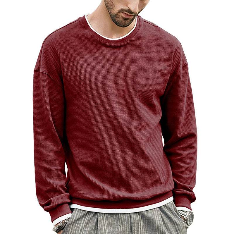 Solid Color European And American Men's Loose T-shirt - MYLUXURY LANE ENTERPRISE