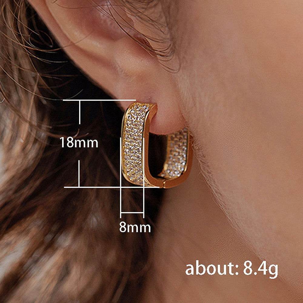 Simple Entry Lux Micro Inlaid Zircon Ear Clip - MYLUXURY LANE ENTERPRISE