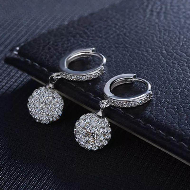 Zircon earring round diamond ball earrings women - MYLUXURY LANE ENTERPRISE