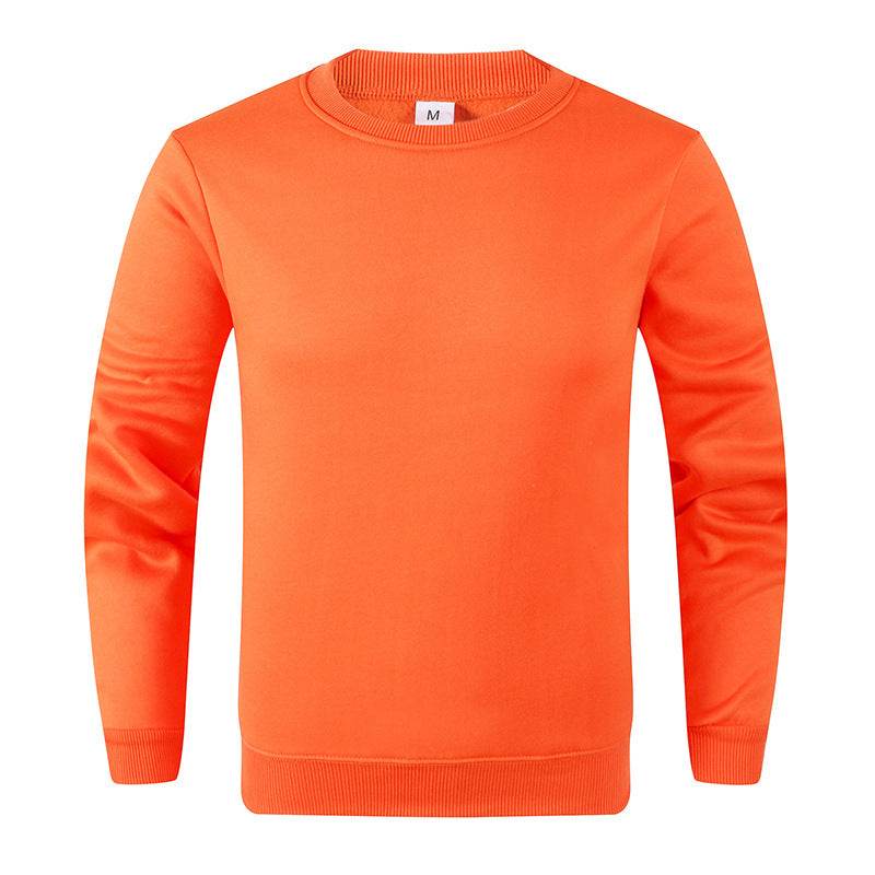 Men's Fashionable Round Neck Long Sleeve Fleece Sweatshirt - MYLUXURY LANE ENTERPRISE