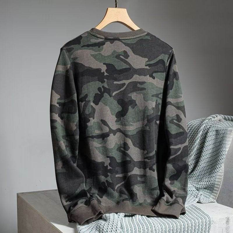 Camouflage Printed Loose Leisure Sports Long-sleeved Men's Sweater - MYLUXURY LANE ENTERPRISE